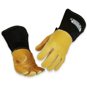 Lincoln Electric Guantes de soldadura Premium 8 Series Stick/MIG | Piel de Alce Dorada | XL | K4788-XL