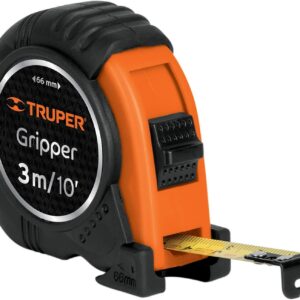 Truper FH-3ME, Flexómetro contra impacto, graduación métrica, 3 m, 13 mm