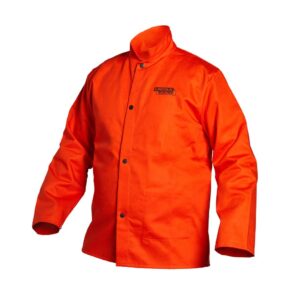 Lincoln Electric Standard - chamarra de soldadura de color naranja brillante, talla XXL
