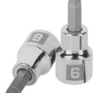 Truper D-4990-6M, Dado de punta hexagonal mm, 6 mm, cuadro 3/8"