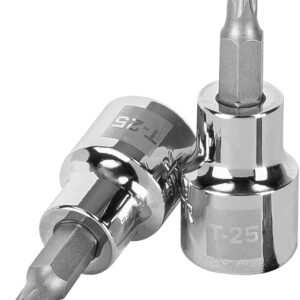 Truper D-523925-W, Dado de punta torx, T-25, cuadro 3/8"