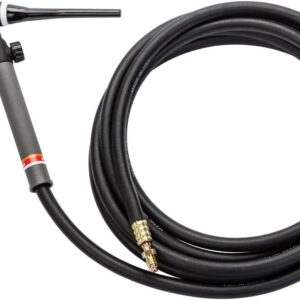 Lincoln Electric PTA-17V TIG - Antorcha para soldadura TIG refrigerada por aire, cabeza de antorcha de válvula, 12.5 pies, cable de 1 pieza - K1782-6