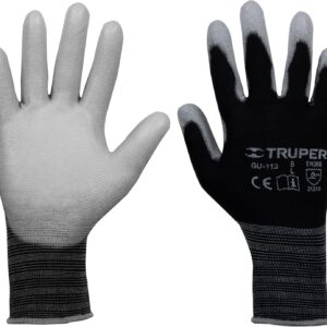 Truper GU-113, Guantes de nylon recubiertos de poliuretano, grandes