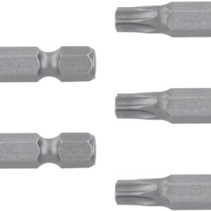 Truper Expert PUDE-6230, Estuche con 5 puntas torx T30 con seguro largo 2"