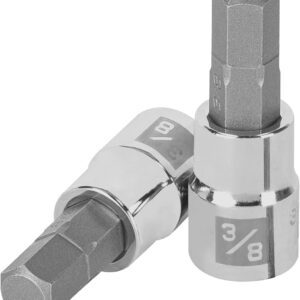 Truper D-4990-3/8, Dado de punta hexagonal std, 3/8", cuadro 3/8"