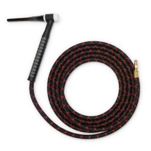 Lincoln Electric Caliber 17 Series TIG Antorcha | para soldadura TIG refrigerada por aire | Cabeza rígida de antorcha | 12.5 pies, cable de 1 pieza | K4841-17-1