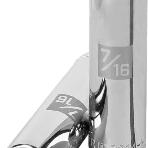 Truper D-3814-HL, Dado de 6 puntas, largo, cuadro 3/8" de 7/16"