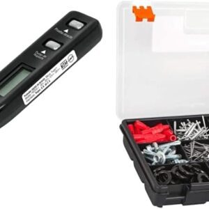 Truper PROVO-1, Probador de voltaje digital + ORG-11, Organizador con 11 compartimentos, 9"
