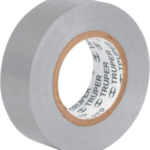 Truper M-22G, Cintas de aislar, 9 m x 19 mm, gris