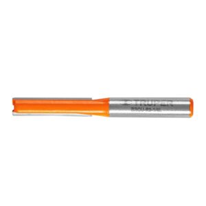 Truper BROU-R2-1/4L, Broca para router, recta 2 filos, 1/4"