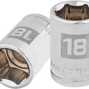 Truper D-1218-M, Dado de 6 puntas mm, 18 mm, cuadro 1/2"