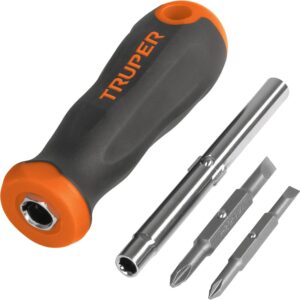 Truper DT-4, Desarmador con 2 puntas dobles y barra con 2 cajas hexagonales