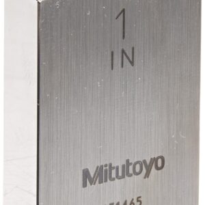 Mitutoyo Steel Rectangular Gage Block, ASME Grade AS-1, 1.0" Length
