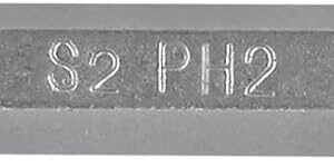 Truper Expert PUDE-1302, Estuche con 5 puntas de cruz PH2 largo 3" resistentes al desgaste