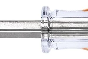 Truper DC-1/4X4, Desarmador plano barra cuadrada, mango de acetato, 1/4" x 4"