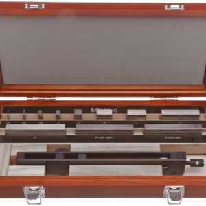 Mitutoyo - Kit de calibración rectangular de calibre de calibre calibre de calibre calibre de calibre calibre ASME grado 0, 0.04-3.0" de longitud (9 bloques + accesorios)