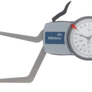 Mitutoyo Calibre de calibrador 209-352, mandíbula puntiaguda, cara blanca, rango de 0.4-1.2 pulgadas, precisión de +/-0.01 pulgadas, resolución de 0.01 pulgadas, cumple con las especificaciones IP65