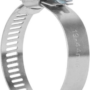 Truper M-20B, Abrazadera de acero inoxidable 3/4" x 1/2", diámetro máximo 1 3/4"