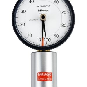 Mitutoyo 811-333-10 HH-333 Dial Durometer with Calibration, Shore D Long