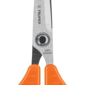 Truper TIOF-6, Tijera para oficina 6-1/2", de acero inoxidable