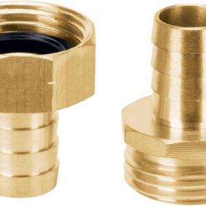 Truper CFM-5/8B, Conectores macho y hembra 5/8", de latón sólido