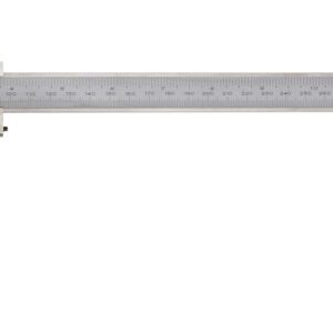 Mitutoyo 534-101 Vernier Caliper, Steel , Nib Style, Long Jaw, Inch/Metric, 0-12" Range, +/-0.0025" Accuracy, 0.0078" Resolution