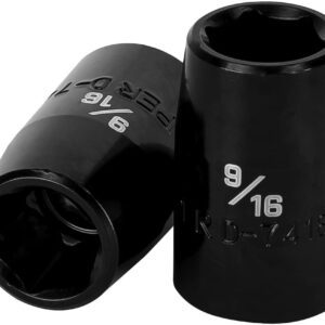 Truper D-7418-H, Dado de impacto 6 puntas std, 9/16", cuadro 1/2"