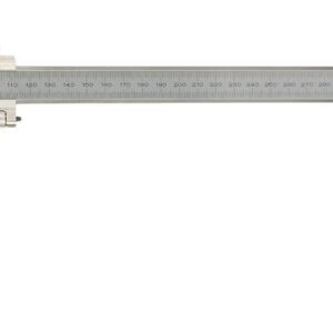 Mitutoyo 534-113 - Calibre Vernier (acero, punta de punta, mandíbula larga, rango de 0-300 mm, precisión +/-0,04 mm, resolución de 0,02 mm)