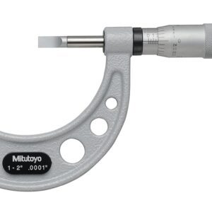 MITUTOYO 122-126-10 Micrómetro de cuchilla mecánica, 1 a 2 pulgadas