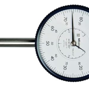 Mitutoyo 3424A-19 Indicador de dial DG 001 Grado, rango de 0-5 cm