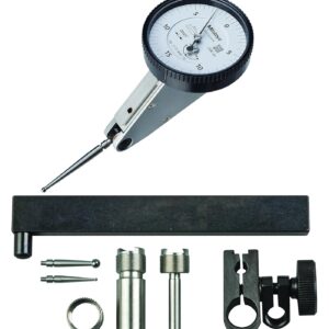 Mitutoyo 513-446-10T Dial TI, completo, inclinación de 0.06", 0.0002" de precisión, 0.0005", color blanco (paquete de 9)