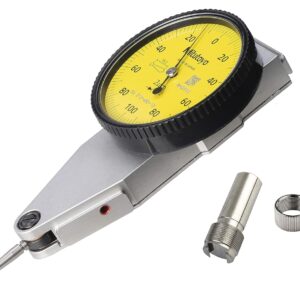Mitutoyo 513-485-10E DIAL TI, BAS, VERT 0.2 mm, 1 μm de precisión, 0.002 mm, amarillo (Paquete de 5)
