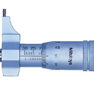Mitutoyo 145-186 Vernier Micrómetro interior, tipo calibrador, rango de 25-50 mm, graduación de 0,01 mm, precisión +/-0,006 mm