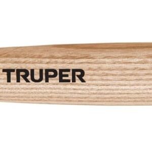Truper MH-8, Mazo de hule de cabeza blanca, mango antiderrapante, 8 oz