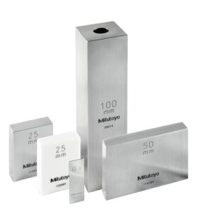 Mitutoyo 611217-516 Bloque de calibre rectangular de acero, ASME Grado K, 1,9 cm de longitud