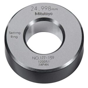 Mitutoyo Anillo de ajuste 177-139, tamaño de 25 mm, ancho de 15 mm, diámetro exterior de 53 mm, precisión de +/-1,5 micrómetro
