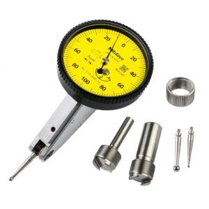 Mitutoyo 513-445-10A DIAL TI, MID, TILT 0.4 mm, 1 μm de precisión, 0.02 mm, amarillo (Paquete de 7)