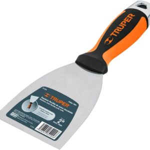 Truper ET-2FX, Espátula flexible de acero inoxidable, mango comfort grip, 2"