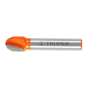 Truper BROU-MC3/8, Broca para router, media caña, 3/8"