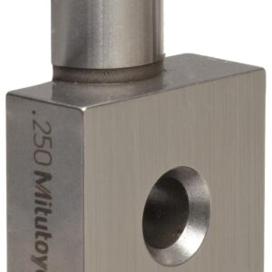 Mitutoyo 619051 - Mandíbula semicircular para bloque cuadrado de jaula, radio de 0,248 pulgadas, longitud de 0,25 pulgadas, ancho de 39,9 mm, altura de 10,3 mm