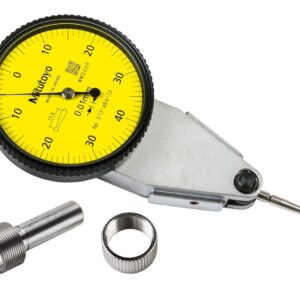 Mitutoyo 513-484-10H DIAL TI, HOR 0.8 mm, 3 μm Accuracy, 0.01 mm, Yellow (Pack of 5)