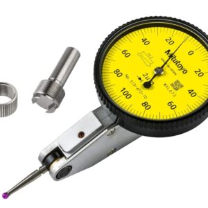 Mitutoyo 513-475-10H DIAL TI, STD 0.2 mm, 1 μm Accuracy, 0.002 mm, Yellow (Pack of 5)