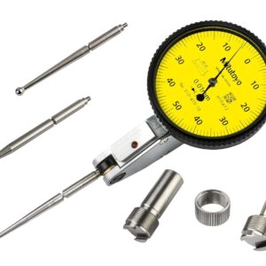 Mitutoyo 513-415-10A DIAL TI, MID, STD 1.0 mm, 3 μm de precisión, 0.01 mm, amarillo (paquete de 8)