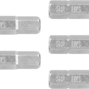 Truper Expert PUDE-7106, Estuche con 5 puntas hexagonales de 6 mm largo 1"
