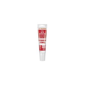 Truper ALTE-R, Sellador de silicón para altas temperaturas, 85 g, rojo