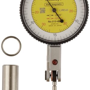 Mitutoyo 513-406, .0005"/0.01mm X .030"/0.7mm Horizontal Test Indicator, 0-15-0/0-35-0, Inch and Metric