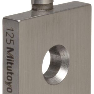Mitutoyo 619050 - Mandíbula semicircular para bloque cuadrado de jaula, radio de 0.123 pulgadas, longitud de 0.125 pulgadas, ancho 33.6 mm, altura de 5.3 mm