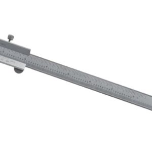 Mitutoyo Calibre Vernier 530-116, acero inoxidable, rango de 0-8 pulgadas, precisión de +/-0,000 pulgadas, resolución de 0,000 pulgadas