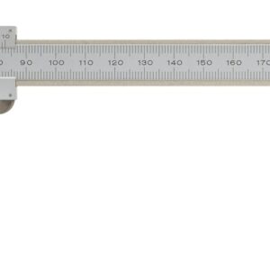 Mitutoyo 531-129 Vernier Calipers, Stainless Steel, for Inside, Outside, Depth and Step Measurements, Metric, 0"/0mm-200mm Range, +/-0.03mm Accuracy, 0.02mm Resolution, 50mm Jaw Depth