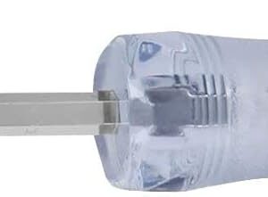 Truper GO-3/16X3P, Desarmador plano de golpe, barra hexagonal, 3/16" x 3"